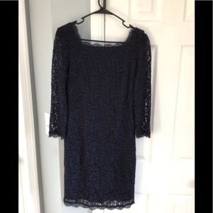 Navy lace dress